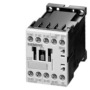 Siemens 3RH11 31-1KB40 Coupling Relay, Size S00, 35mm Standard Mounting Rail, Screw Connection, Varistor Integrated, 31 E Identification Number, 3 NO + 1 NC Contacts, 24VDC Rated Control Supply Voltage
