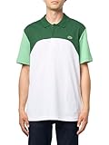 Lacoste Men's Regular Fit L.12.12 Colorblock Polo Shirt, White, Green, & Liamone, X-Large