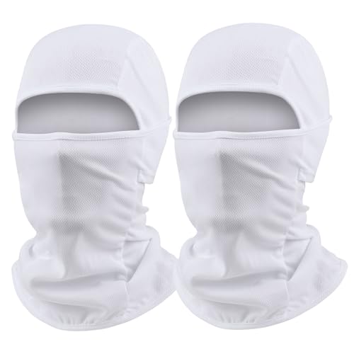 Image of Balaclava Ski Mask for Men 2 Pack Full Face Mask Shiesty Ski Mask Women Motorcycle Summer Face Cover Sun Protection Football