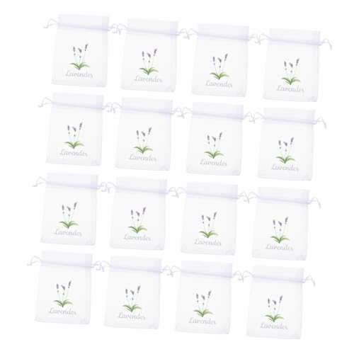 HOOTNEE 20pcs Lavender Sachet Bags for Elegant Organza Drawstring Bags for Wedding Favors Home Fragrance and Closet Fresheners Stylish Storage for Special Occasions