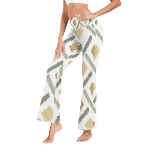 Pantalon évasé Ikat Tie Dye parfait pour le bureau et les sorties citadines
