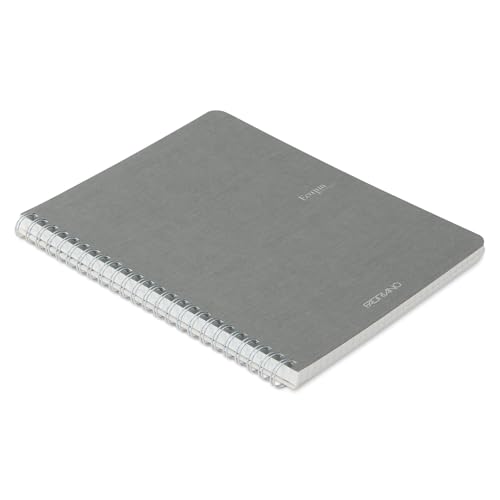 Cahier à spirales gris Fabriano EcoQua évite l'encre qui traverse le papier