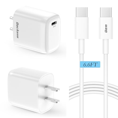 Type C Charger, 2-Pack 25W Samsung Charger Fast Charging Block with 6.6FT USB C Cable, Samsung Fast Charger Type C for Samsung Galaxy S24 Ultra/S24/S23 Ultra/S23+/S22/S22+/Note 20/Galaxy Tab