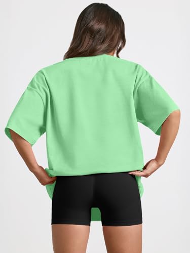 Image of Trendy Queen Womens Oversized T-Shirts Short Sleeves Workout Tops | Casual Summer Gym Tees Plus Size Fashion Clothes 2026