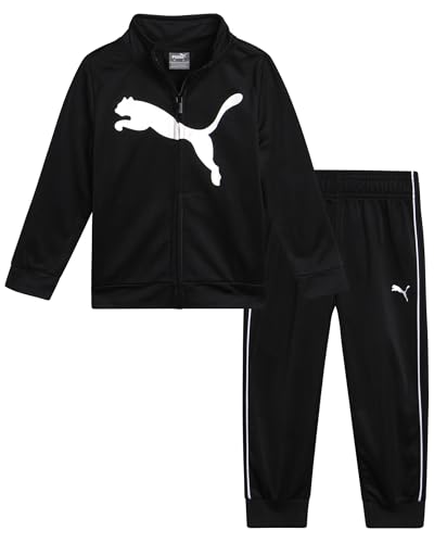 La Mejor Recopilación de Conjuntos deportivos para Niño los mejores 10. 45 PUMA - Conjunto de pantalones para niños, 2 piezas, ligeros, con cierre, sudaderas y pantalones deportivos para niños, Negro (Black Core), 3 Años