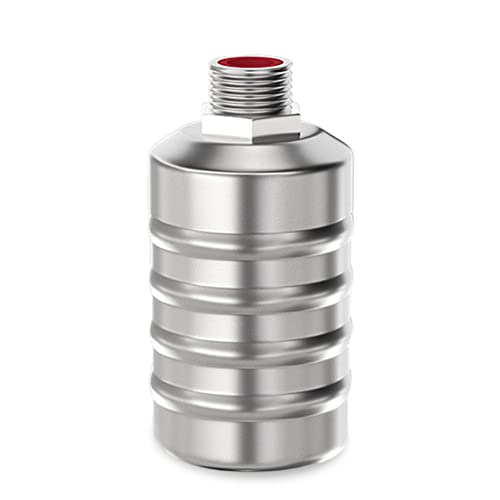 304 Stainless Steel Fully Automatic Water Level Control Float Valve, Automatic Water Level Controller for Water Tank, Stainless Steel Mini Float Ball Valve (#A 3/4 inch connector (Upper water intake))