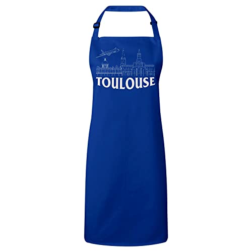 Tablier cuisine bleu Toulouse le cadeau idéal pour passionnés