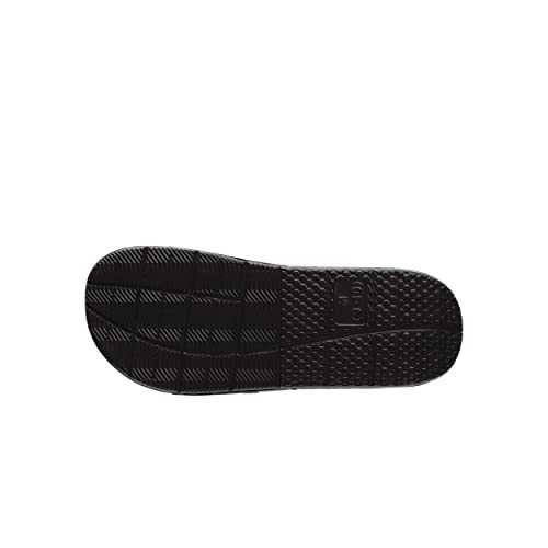 Image of FOCO mens NFL Team Stripe Logo Athletic Sport Shower Flip Flop Sandals Gel Slides