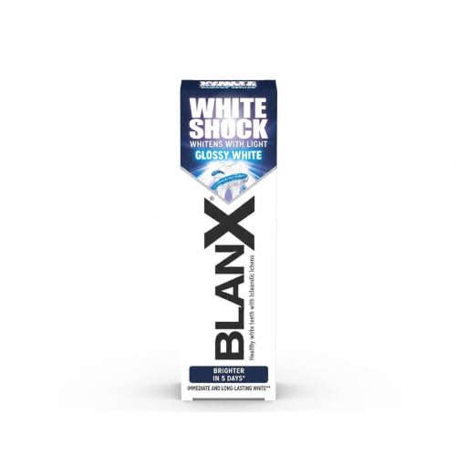 BlanX White Shock Zahnaufhellung, Zahnschmelzschonende Zahncreme, für weißere Zähne, 75 ml (1er Pack) – Ansicht 1