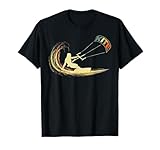 Kite Kiten Kiteboarding Kitesurfen Surf Vintage Retro Urlaub T-Shirt