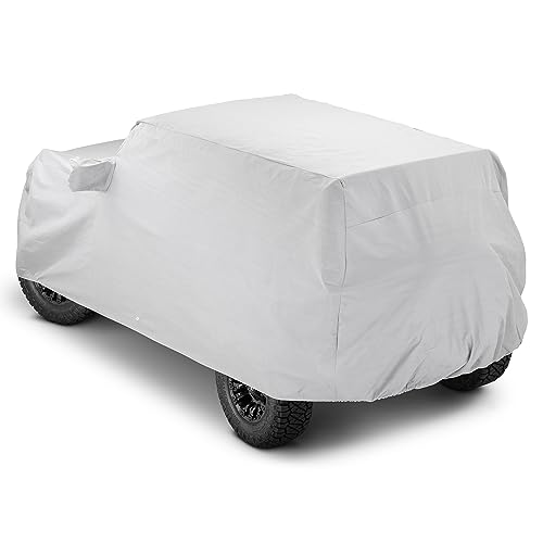 Image of MasterTop 5-Layer Full Car Cover - Fits Ford Bronco 2020-2023 - Bronco Sport Car Accessories Ford Bronco Cover Truck Cover Exterior Covers Vehicle Cover - Installs Over Factory Top - Weatherproof