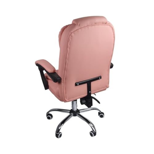 Cadeira De Escritório Presidente Reclinável Ergonômica (Rosa)