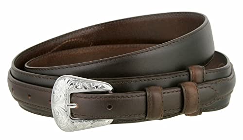 Image of Belts.com Western Buckle Belt Oil Tanned Genuine Leather Ranger Belt 1-3 /8 inch(35mm) Taper to 3 /4 inch(19mm) Wide-Multiple choices