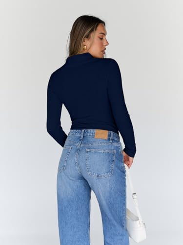 Image of Trendy Queen Women's Turtleneck Long Sleeve Shirts Basic Underwear Tops Winter Clothes 2026
