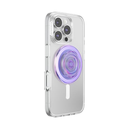 Image of PopSockets Phone Grip for MagSafe, Magnetic Holder, Phone Stand, Lavender - Iridescent Lavendar