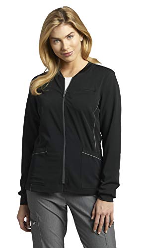 White Cross V.tess Women's 953 Zip Front Jacket-Black-Medium #TOP21