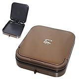 TOKYO LM ホットプレート ミニホットプレート焼き肉プレート 両面ホットプレート 一人用 二人用 折りたたみ 調理家電 一人焼肉 小型 両面 一人暮らし 新生活 2つ折り収納 焼肉 お好み焼き (ブラウン)