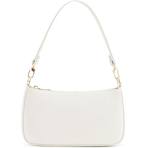 Image of Shoulder Bag for Women Retro Vegan Leather Classic Clutch Tote HandBags Purses with Zipper Closure