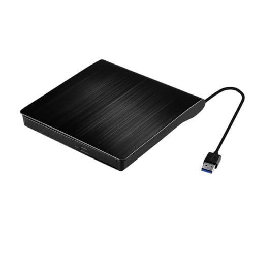 Vlio External CD DVD Drive USB 3.0 Portable Slim CD DVD Drive Player Burner Writer Reader Rewriter Optical Disc Drive for PC Laptop and Desktop Windows 7/8/10/11/XP/Mac OS