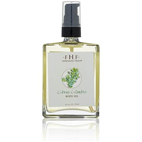 Farmhouse Fresh Citrus Cilantro Body Oil, 4 Fl Oz Cover