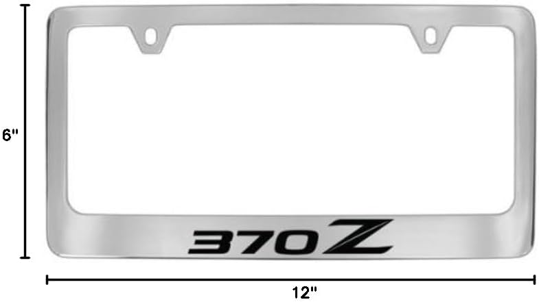 Nissan 370z Chrome Plated Metal License Plate Frame Holder