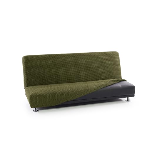 FAVERTI® Funda Sofá Cama Click Clack 3 Plazas de 160 a 200 cm | Modelo NOVELE | Cesped | Funda Super Elástica Ideal para Cualquier sofá Cama | Protector de Calidad Tejido Jacquard Tacto algodón