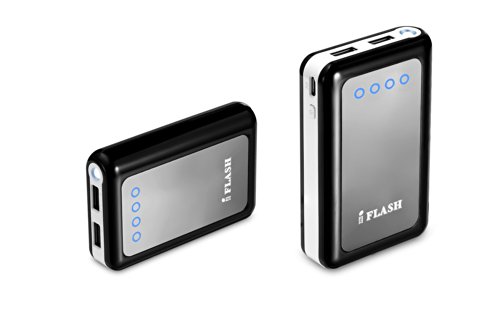 iFlash Dual USB 8400mAh 2.6A Heavy Duty Output External Battery Pack Charger for Apple iPad Pro/Air Mini/iPhone 7 Plus / 6S Plus (Support All iPod/iPhone/iPad, but Cable NOT Included)