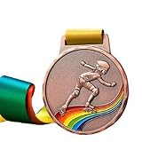medallas gimnasia ritmica baratas La medalla está hecha de aleación de zinc, con un diámetro de 2,75 pulgadas y un peso de 2,5 onzas. La cinta está hecha de nailon suave, con una longitud de 32 pulgadas y un ancho de 1,2 pulgadas.