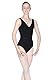 Capezio Tank Leotard w/Pinch Front, Black, Medium