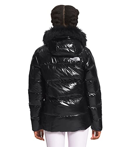 The North Face Girls' Printed North Down Fleece-Lined Parka, Tnf Black, Medium #TOP1