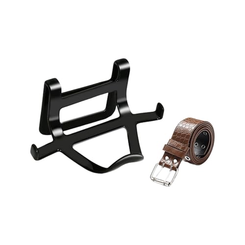 Deevoka 二点セット 二胡ホルダー 腰サポート 楽器スタンド アクセサリー ブラケット ウエストベルト ポータブル 軽量 耐久性 音楽愛好家に適用, コーヒーベルト