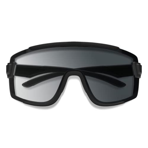 Smith 20151600399KI Wildcat Sunglasses – Single Lens Performance Sports Sunglasses For Biking, Mtb & More – For Men & Women – Matte Black W. Photochromic Grey To Clear Lens thumb #1