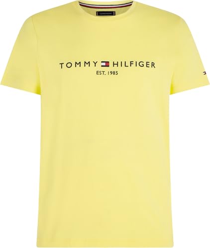 Tommy Hilfiger Camiseta Logo Amarillo para Hombre L