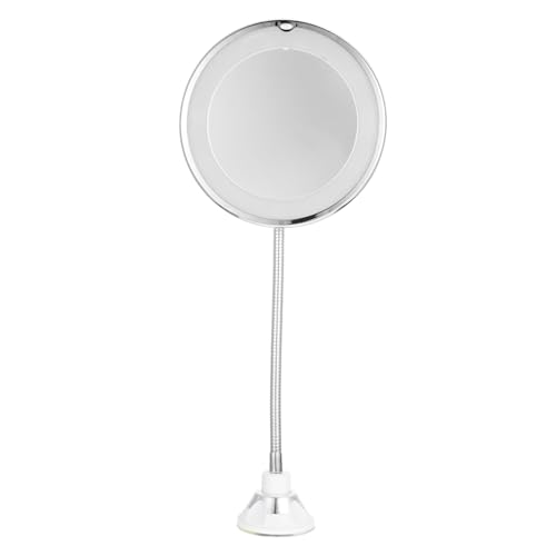 Miroir grossissant 10x pour application de maquillage précise avec éclairage LED - 2