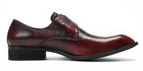 Santimon Mens Loafers Formal Dress Slip On Shoes Leather Wedding Fashion Casual Driving Monk Strap Loafers Business Prom Tuxedo Summer Shoes for Men3