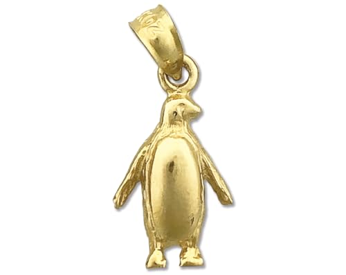 14K Gold Antarctic Penguin Charm, Yellow, 1614-YG