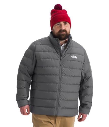 The North Face Men's Aconcagua 3 Jacket (Standard & Big Size) - Wind & Water Resistant Puffer Coat, Insulated, Smoked Pearl, X-Large