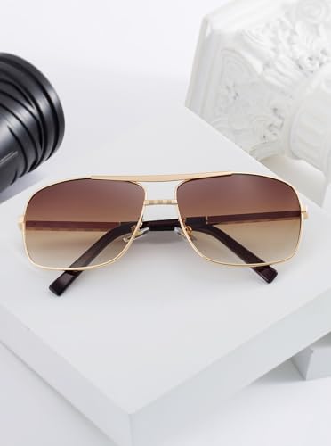 Men's sunglasses Metal Frame Shades Modern Style with Accessories UV Protection 60mm Lens Sunnies (0256)2