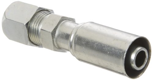 Image of EATON Weatherhead Coll-O-Crimp 75710E-758 Flareless Tube Rigid Fitting, Carbon Steel, 1 /2 inch Hose ID, 1 /2 inch Tube Size