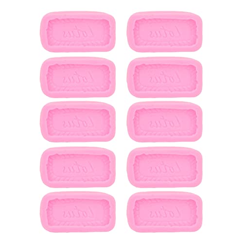 Respicefinem 10pcs Silicona Biscuit Chocolate Candy Camset Decoration Molde para bricolaje para hornear para el hogar ideal para el horno lavavajillas suave y fácil extracción de