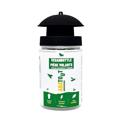 ABATOUT – Trampa para Insectos voladores – Trampa para Moscas y Avispas – Uso exetiador, Atractivo Natural Incluido – 750 ml
