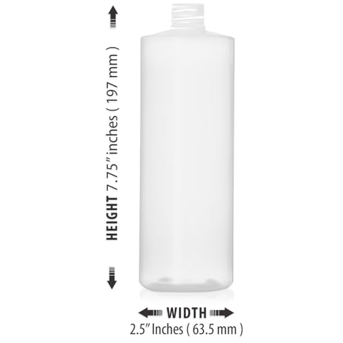 Bar5F Plastic Bottles, 16 oz, 3-Pack with 6 Caps, BPA-Free HDPE, Empty Squeeze Dispensing Multipurpose Containers4