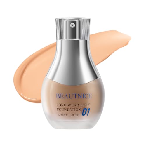 Long Wear Light Foundation, 8H Lightweight Full Coverage, Sweat &...