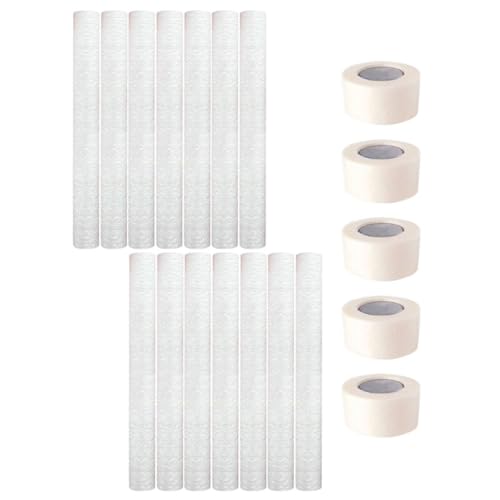 SHINEOFI Kit de Supports pour Oreilles de Chien Mousse Douce et Ruban Adhésif Spécial, 30 Bâtonnets et 5 Rouleaux, Maintien Léger pour Dressage d'oreilles de Chiots Doberman la Maison