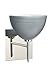 Besa Lighting 1SW-4679TN-CR-SQ 1X40W G9 Brella Square Canopy Wall Sconce with Titan Glass, Chrome Finish