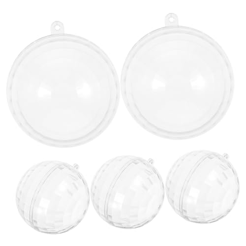 Boules suspendues transparentes FCXDMY lot de 5 pièces pour décoration de Noël et fêtes