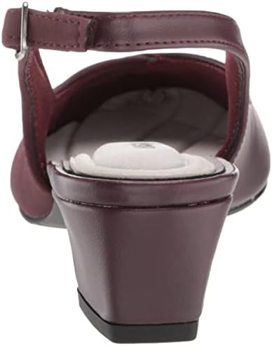 Easy Street Women's Pratt Dress Shoe Pump, Burgundy/Burgundy Lamy, 6 Narrow | Image 2