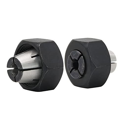 Thaekuns 2 Piece Router Collet Kit 42999 1/4" And 42950 1/2" Fits For Porter Cable Models #TOP6
