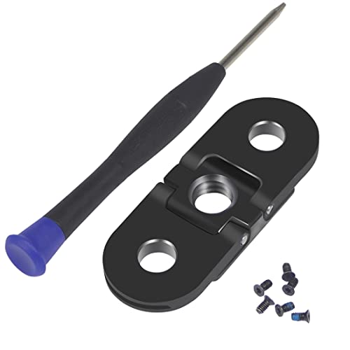 XT-XINTE Adaptador de montaje de trípode de dedo de metal con orificio de rosca de 1/4 Base plegable compatible con GoPro 11/10/9/8/Max Accesorios para cámaras deportivas Cover