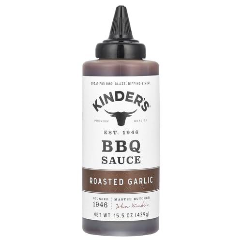 Kinder's, BBQ Sauce Roasted Garlic, 15.5 Ounce